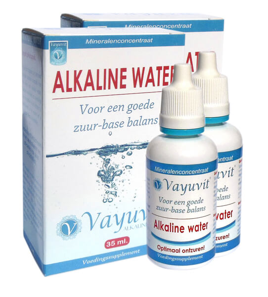 Vayuvit Alkaline Water. Voorkom klachten door verzuring